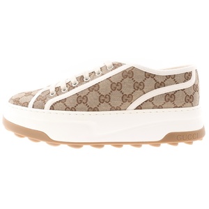 GUCCI グッチ TENNIS 1977 GGキャンバス ローカットスニーカー ベージュ 745997