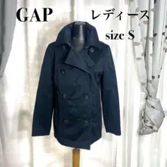 美品　Sサイズ相当GAP ハーフコート　ダークネイビー　トレンチコート