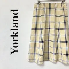 ✨日本製✨　Yorkland ヨークランド　チェックスカート　Sサイズ