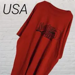 USA アメリカ古着 ヴィンテージ Tシャツ 赤 レッド ソフトボール