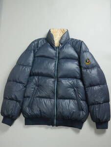 X883/moncler/モンクレール/80S/90S/アシックス製/ダウンジャケット/ワンポイント/パイピング/L/リバーシブル/レア/ジャンク品/オールド