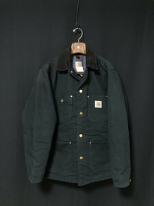 ◆Carhartt カーハート ブラック　ダックチョアコート C01 Duck Chore Coat ジャケット カバーオール　メキシコ製　ヴィンテージ