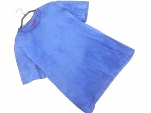 ネコポスOK BLUE BLUE ブルーブルー バックプリント 半袖 Tシャツ sizeS/紺 ■◆ ☆ ehb9 メンズ