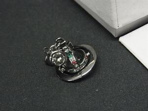 1円 ■美品■ Vivienne Westwood ヴィヴィアンウエストウッド オーブ 片耳のみ ピアス アクセサリー レディース シルバー系 FL1115