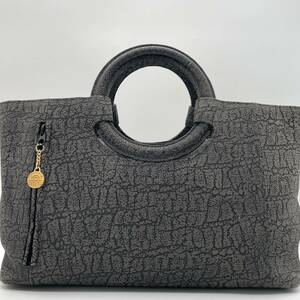 １円〜 ◇美品 入手困難品◇ Louis Feraud ハンドバッグ ミニボストンバッグ 腕掛け ゴールド金具 メンズ レディース ユニセックス 