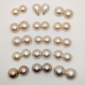 マベパール ルース イヤリング ピアス 15点セット 半円真珠 真珠 裸石 jewelry ジュエリー パール 宝石 pearl