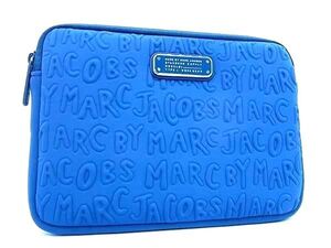 ■新品同様■ MARC BY MARC JACOBS マークバイマークジェイコブス ナイロン ポーチ マルチケース 小物入れ ライトブルー系 BG8506