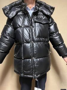 参考定価70万円！　超希少　レザーダウン XL MONCLER PROMIO ダウンジャケット 羊革 本革