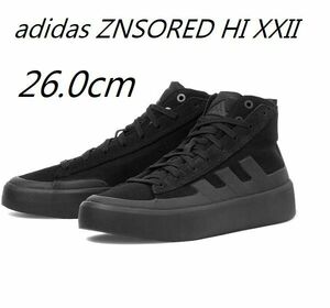 新品 26.0㎝ アディダス adidas ZENSORED HI XXII U GZ2292 ゼンソアード ハイ スニーカー 黒 メンズ 