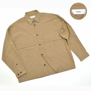 marka マーカ SAFARI SHIRT サファリシャツ 2021SS 長袖 M21A-07SH02C メンズ 日本製 サイズ1 M950640