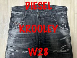 即決 ブラックダメージ加工 JoggJeans DIESEL KROOLEY 09B53ディーゼル クルーリー W28