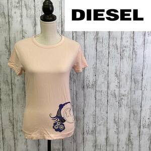 DIESEL★ディーゼル★レディース 半袖 イラスト Tシャツ★サイズL　8-44