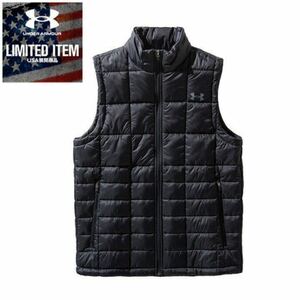 新品☆ アンダーアーマー（UNDER ARMOUR） Armour Insulated Vest 1360551 BLK/BLK/PCG AT アウター （メンズ）