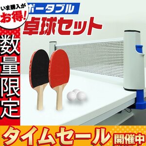 【数量限定価格】家庭用 卓球 セット ピンポン テーブルテニス 簡単設置 卓球ネット 玩具 屋内遊具 パーティ ゲーム スポーツ プレゼント