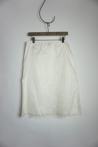 美品 正規 PRADA プラダ LACE TRIMMED SKIRT WHITE レース トリム スカート 21H785 1QAC 38白 本物1226N▲