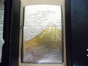 1円～未使用 Zippo ジッポー 2018年製 富士山 オイルライター♪ 電鋳板 日本伝統 和 喫煙具 コレクション ギフト Mt. Fuji Japan