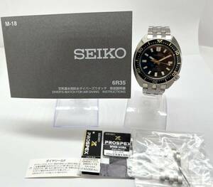 【セイコー　1円～】　SEIKO 6R35-01Z0 SBDC173 プロスペックスダイバースキューバー　黒文字盤　腕時計　自動巻　メンズ　稼働　11A824T