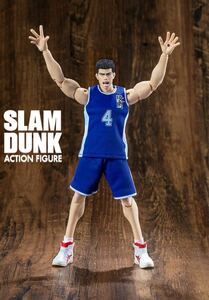 【即納】箱痛み スラムダンク 1/10 可動フィギュア 魚住純 4号 陵南 青ユニフォーム SLAMDUNK ACTION FIGURE 非s.h.figuarts figma新品