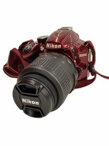 Nikon◆デジタル一眼カメラ D3200 200mm ダブルズームキット [レッド]