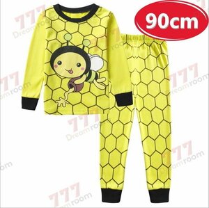 1スタ☆ プリントデザイン ルームウェアー 上下 2点SET 長袖 【90cm 】子供服 キッズ パジャマ セットアップ 男の子 女の子 K-260-055