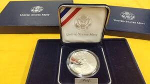 17532　アンティークコイン コイン 銀貨 US Mint 2002 Salt Lake OlympicUS Mint 2002 Salt Lake Olympic Winter Games 記念Proof 銀貨