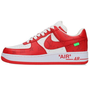 ナイキ ルイヴィトン スニーカー AIR FORCE 1 LOW サイズ:9 モノグラムレザーローカットスニーカー 中古 SB01