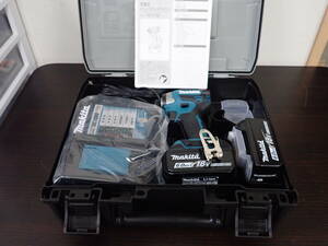 未使用 makita マキタ TD173DRGX 充電式インパクトドライバ 18V セット品 バッテリ2個 充電器付 ブルー 激安１円スタート