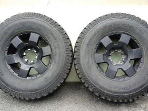 TOYOTA FJ CRUISERクルーザー純正アルミブラック黒+15 6H 315/70R17 121/1118R BF GOODRICH ALL-TERRAIN T/A KOグッドリッチオールテレーン