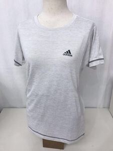  新品■アディダスadidas UVカット レディース 半袖Tシャツ M ライトグレー CX4447 軽量 スポーツウェア