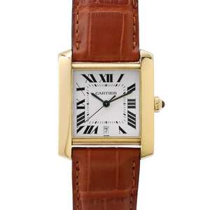 カルティエ タンク フランセーズ LM W5000156 Cartier 腕時計 シルバー文字盤 【安心保証】
