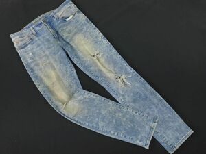 アメリカンイーグル クラッシュ加工 デニムパンツ size32/青 ■■ ☆ eab2 メンズ