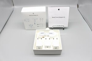 【JUNK】Apple World Travel Adapter Kit ワールドトラベルアダプターキット MD837ZM/A 【tkj01018】