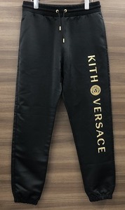 期間限定セール ヴェルサーチ VERSACE ボトムス ジャガーパンツ ブラック系 KITHコラボ