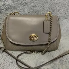 COACH ショルダーバッグ グレー