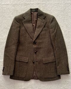 イタリア製 DOUBLE RL size32 ツイードジャケット ブレザー ヘリンボーン RRL ダブルアールエル SPORT JACKET and COMPANY 秋冬