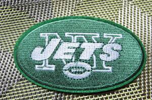 深緑◆新品NFLニューヨーク・ジェッツNew York Jets刺繍ワッペン楕円形☆アメフトUSアメリカンフットボール アメリカ サポーター■洋服DIY