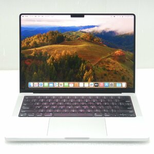 【AC欠品】APPLE MacBook Pro (14-inch, 2021) M1 Pro 8コア 32GB 512GB シルバー 充放電回数102回 英語キーボード 中古 030
