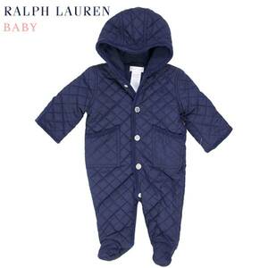 新品 6527 アウトレット 6M カバーオール 紺 ポロ ラルフ polo ralph lauren 子供 赤ちゃん ジャンク