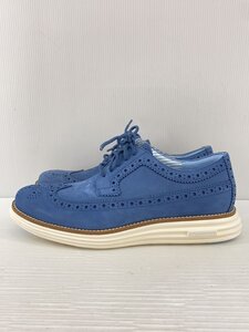 COLE HAAN◆OG REM LONGWING/ドレスシューズ/25.5cm/BLU/レザー