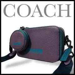 未使用✨COACH チャーター スリム クロスボディ ショルダーバッグ シボ革