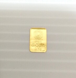 ★1円スタート！★本物★純金 インゴット 徳力本店 0.1g ゴールド GOLD 24金 24K 