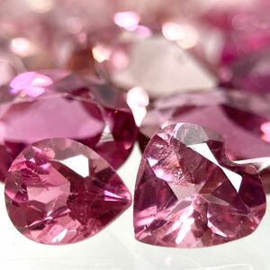 〔天然ピンクトルマリンおまとめ50ct〕o約10g ルース 裸石 宝石 ジュエリー jewelry pink tourmaline w4B33