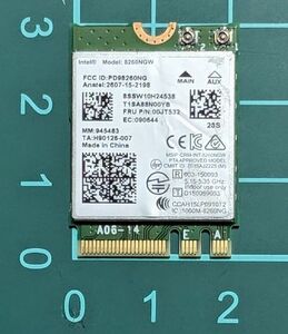 【送料無料】Intel 8260NGW Wi-Fi Bluetooth モジュール - 高速無線接続 ラベルしわあり