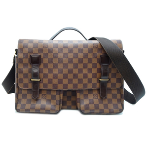 ［飯能本店］LOUIS VUITTON LV ルイ・ヴィトン ブロードウェイ N42270 ( 廃番 ) ショルダーバッグ ダミエ ブラウン DH85188