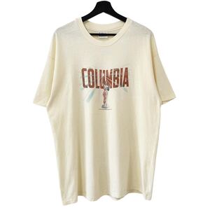 ■激レア■90s USA製 COLUMBIA PICTURES 映画 企業 Tシャツ XL コロンビアピクチャーズ ムービー 女神 80s ビンテージ