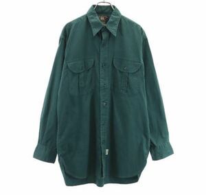 RRL 90s 赤三星 ヴィンテージ 長袖 シャツ S ダブルアールエル グリーン RALPH LAUREN メンズ