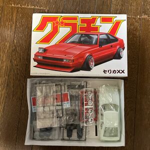 「白色成型ボディ&14インチフォーミュラーメッシュ仕様」未組み立て　青島 1/24 グラチャン04「MA60」セリカX X