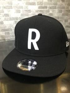 NEW ERA×RON HERMANシンプルRロゴスナップバックキャップBK