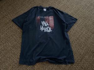 古着 90年代 ヴィンテージ Coldplay コールドプレイ ツアー Tシャツ 90s フルーツオブザルーム ツアーT ブラック セントマイケル