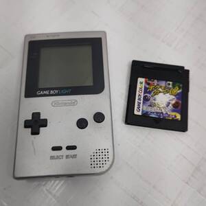 送料無料h63973 Nintendo GAME BOY LIGHT ゲームボーイ ライト MGB-101 シルバー ポケモンカードGB ソフト セット 本体 ゲーム機 良品